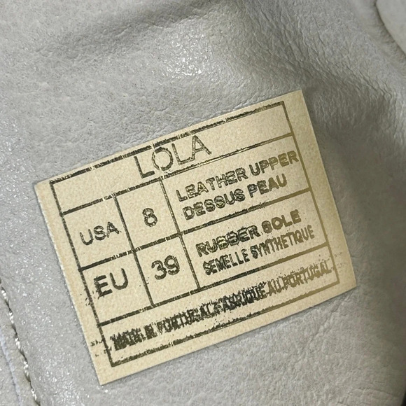 Antonio de Faria Lola Cream White Leather Lugged Sole Chelsea Boot Size 8 - Picture 10 of 12